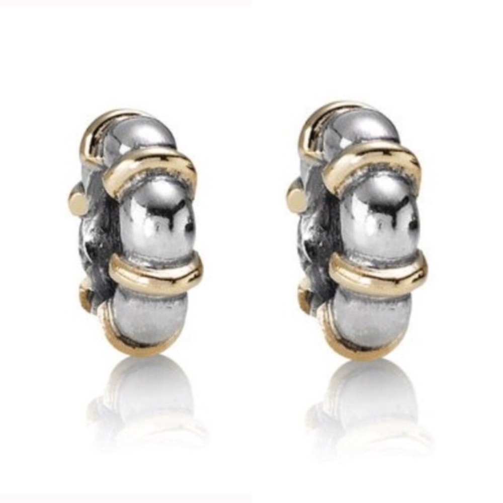 Set of 2 Pandora Retired Seattle Two Toned Spacers